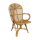 Rattan armchair with armrests by Rohé Noordwolde