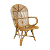 Fauteuil en rotin avec accoudoirs de Rohé Noordwolde