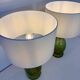 Pair of Italian Art Deco Pineapple Murano Glass Lamps with Lampshades
