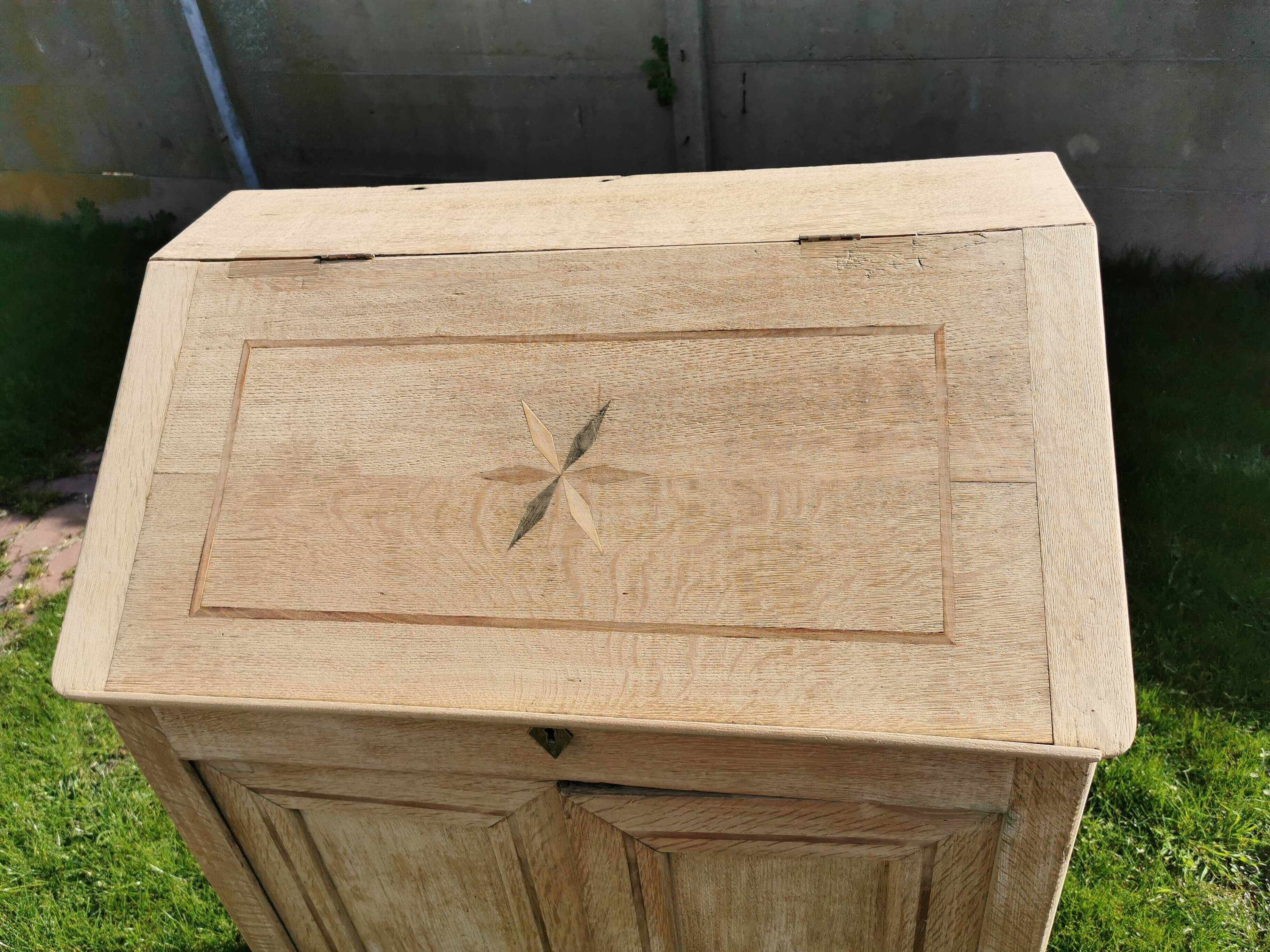 Writing furniture, craft furniture, solid oak, 19th century era