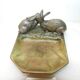 Bronze ashtray signed albert marionnet (1852-1910) art nouveau