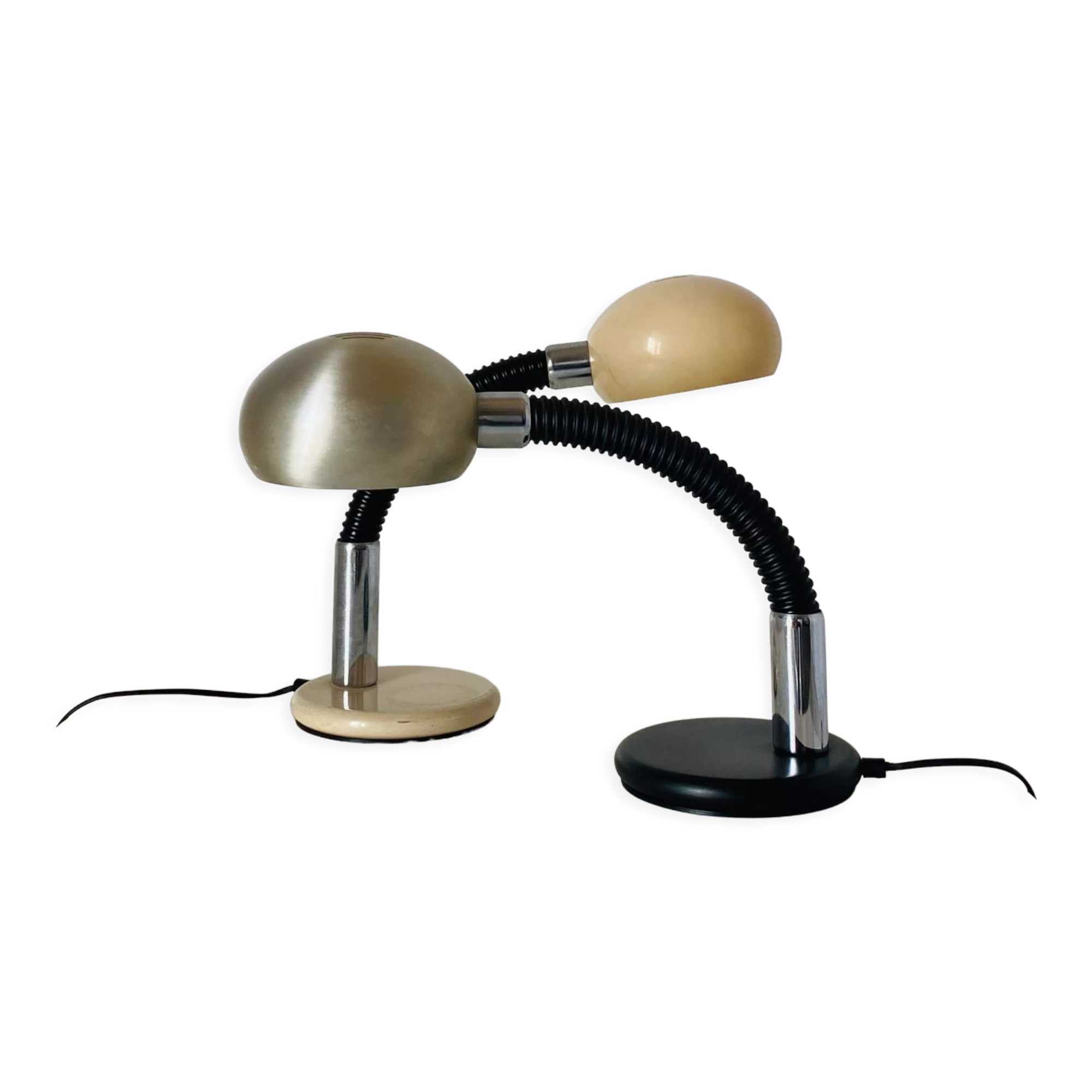 Lampes de table flexibles des années 1970, Gammalux Italie