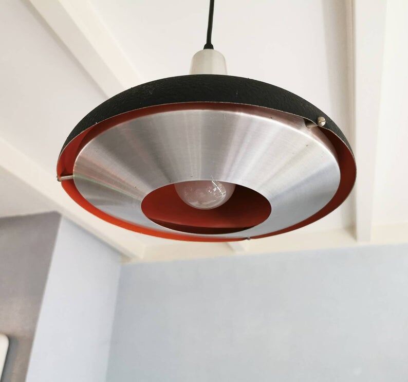 Retro 1970s metal suspension LAKRO Amstelveen