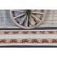 Tapis de couloir vintage turc Oushak fait main en laine et coton blanc