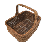 Vintage rattan wicker basket popular mushroom peach mushrooms