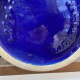 Grand vase par West Germany bleu profond