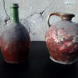 Paire de grès décoratif ancien