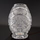 Vintage Cut Crystal Glass Vase, Glasswork Novy Bor, 1950's.