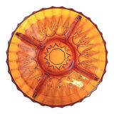 Servant cup in amber glass for aperitifs