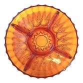 Servant cup in amber glass for aperitifs