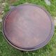 Folding wooden pedestal table