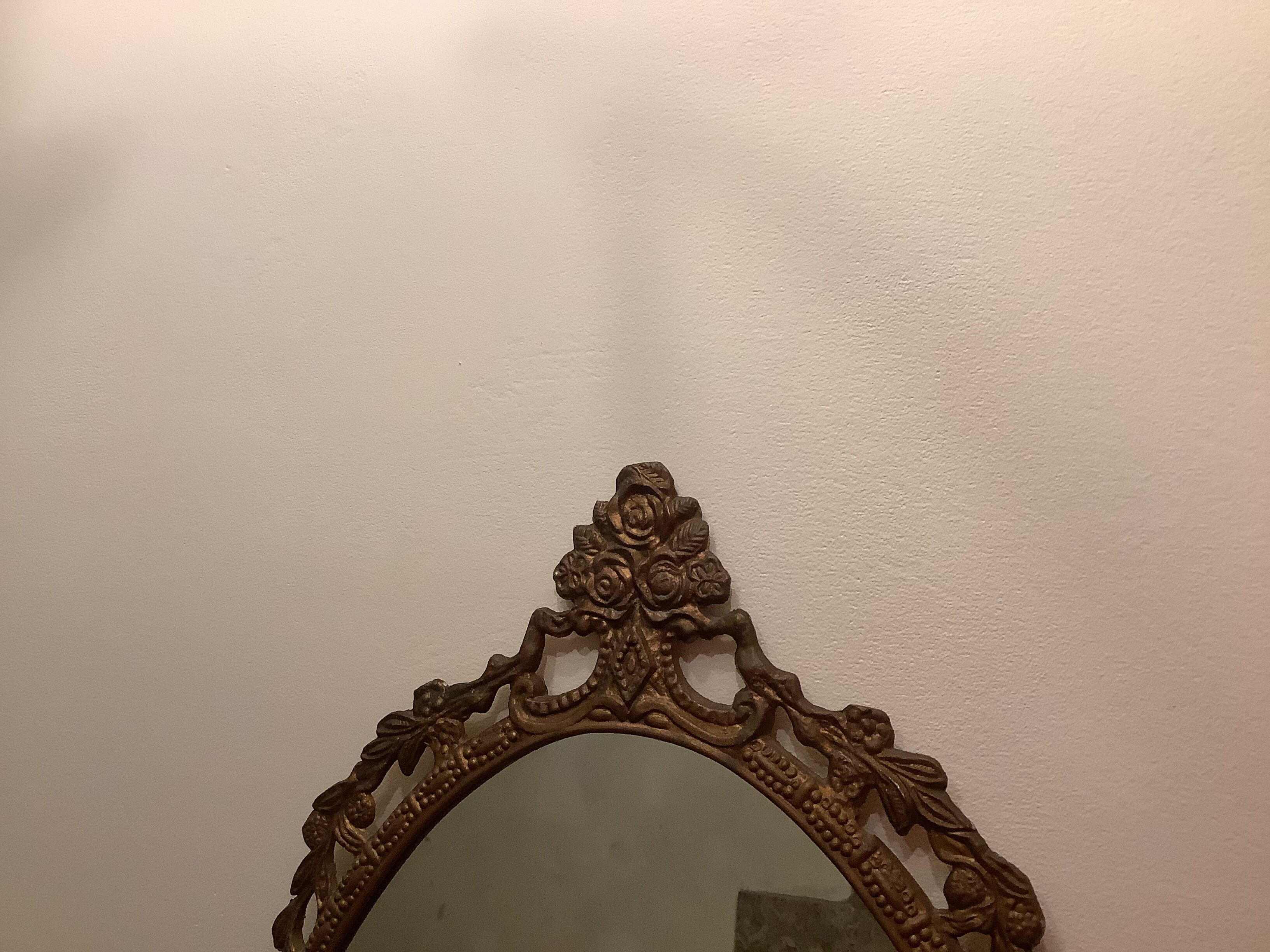 Old metal mirror 68x36cm
