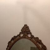 Old metal mirror 68x36cm