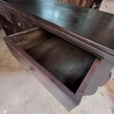 Six-drawer console table, African craftsmanship, Ivory Coast