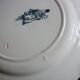 Set of 6 antique earthenware plates with blue and white decoration