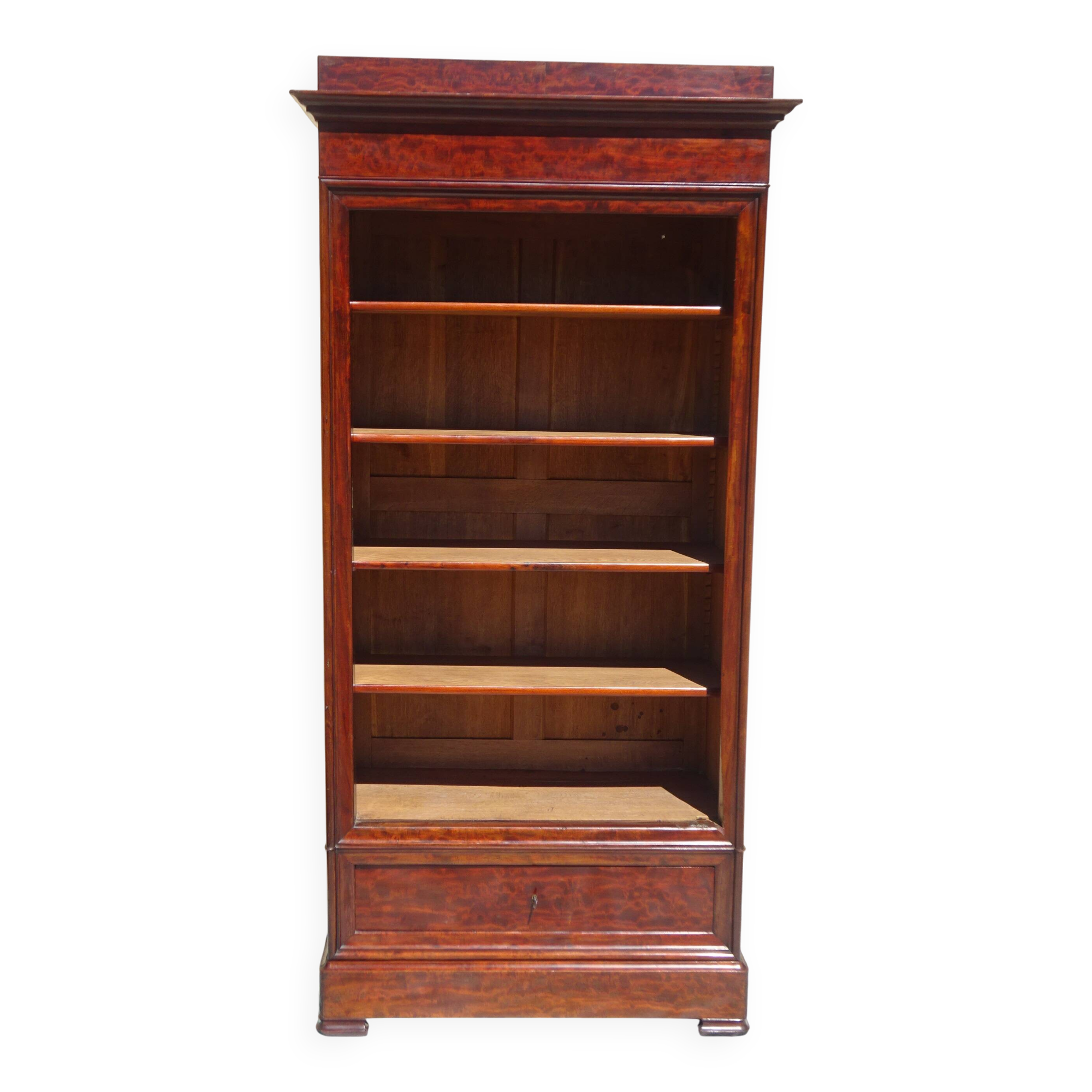 Bibliothèque époque Louis Philippe en acajou
