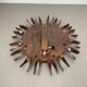 large 50cm solid copper Stilnovo Style Sunburst Theatre Wall Light , Italy