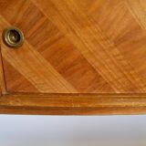 Cozy walnut bramble headboard for bed 140 x 190, from 1950