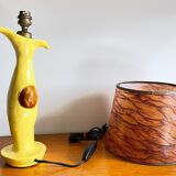 Vintage signed handmade ceramic lamp