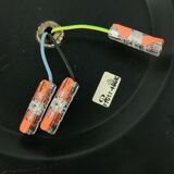 Mid-Century Space Age Wave Glass Ceiling Lights by Koch & Lowy for P&P, 70s