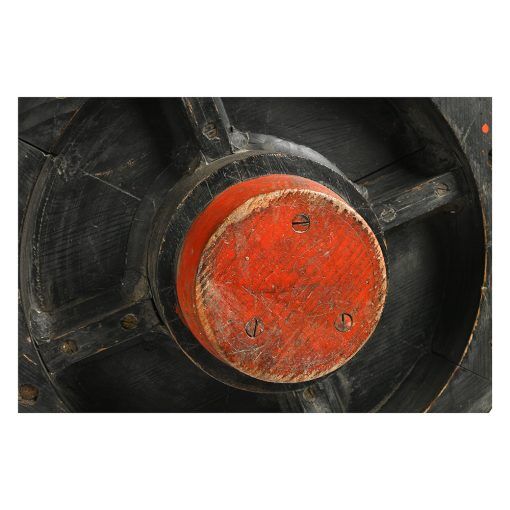 Industrial part mold on its iron stand