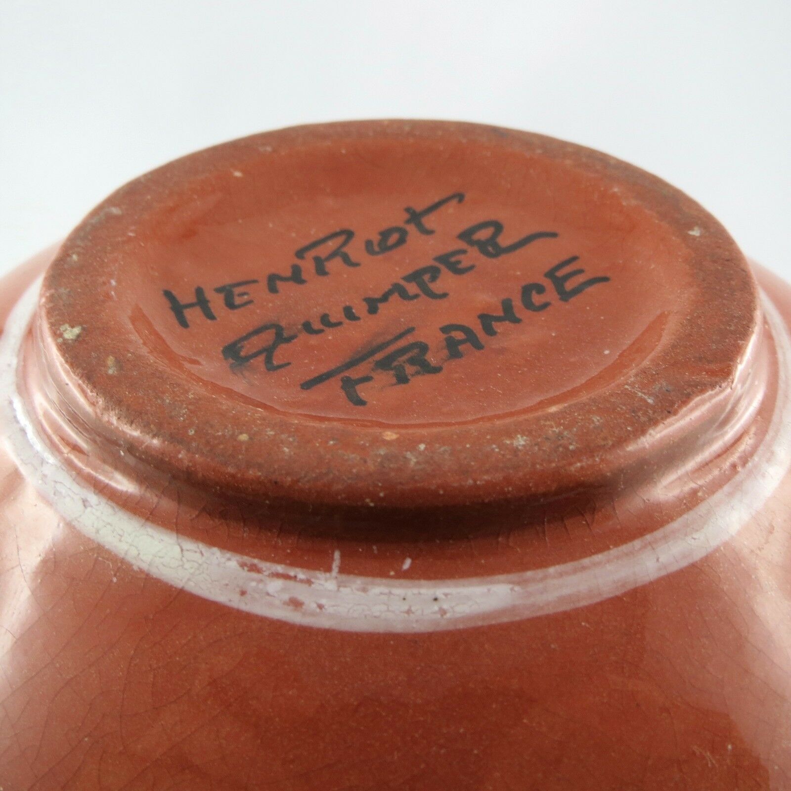 Quimper hb henriot art/deco/odetta/ceramic 20th ear vase