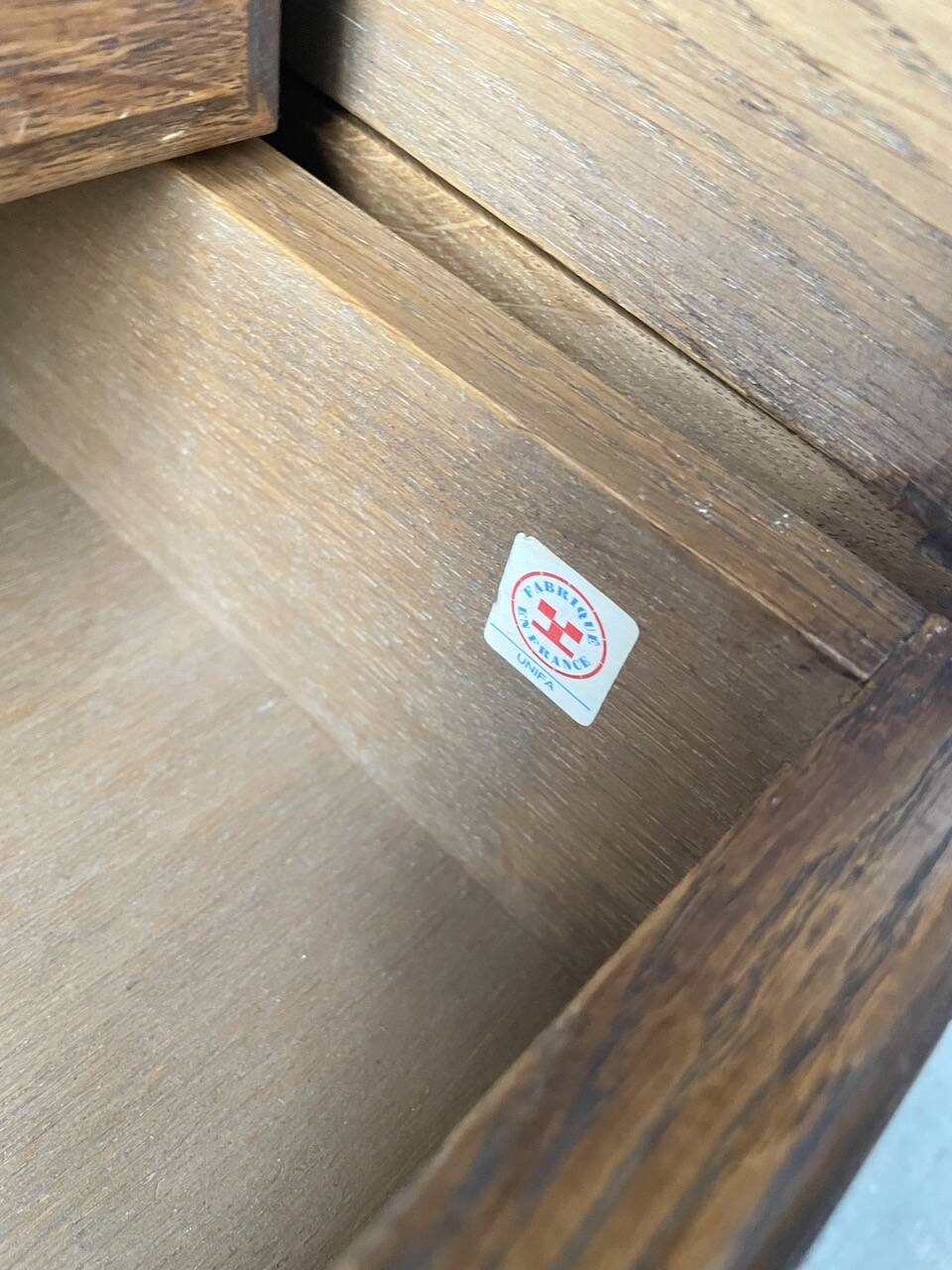 Guillerme and Chambron oak chest of drawers