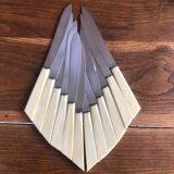 12 art deco knives