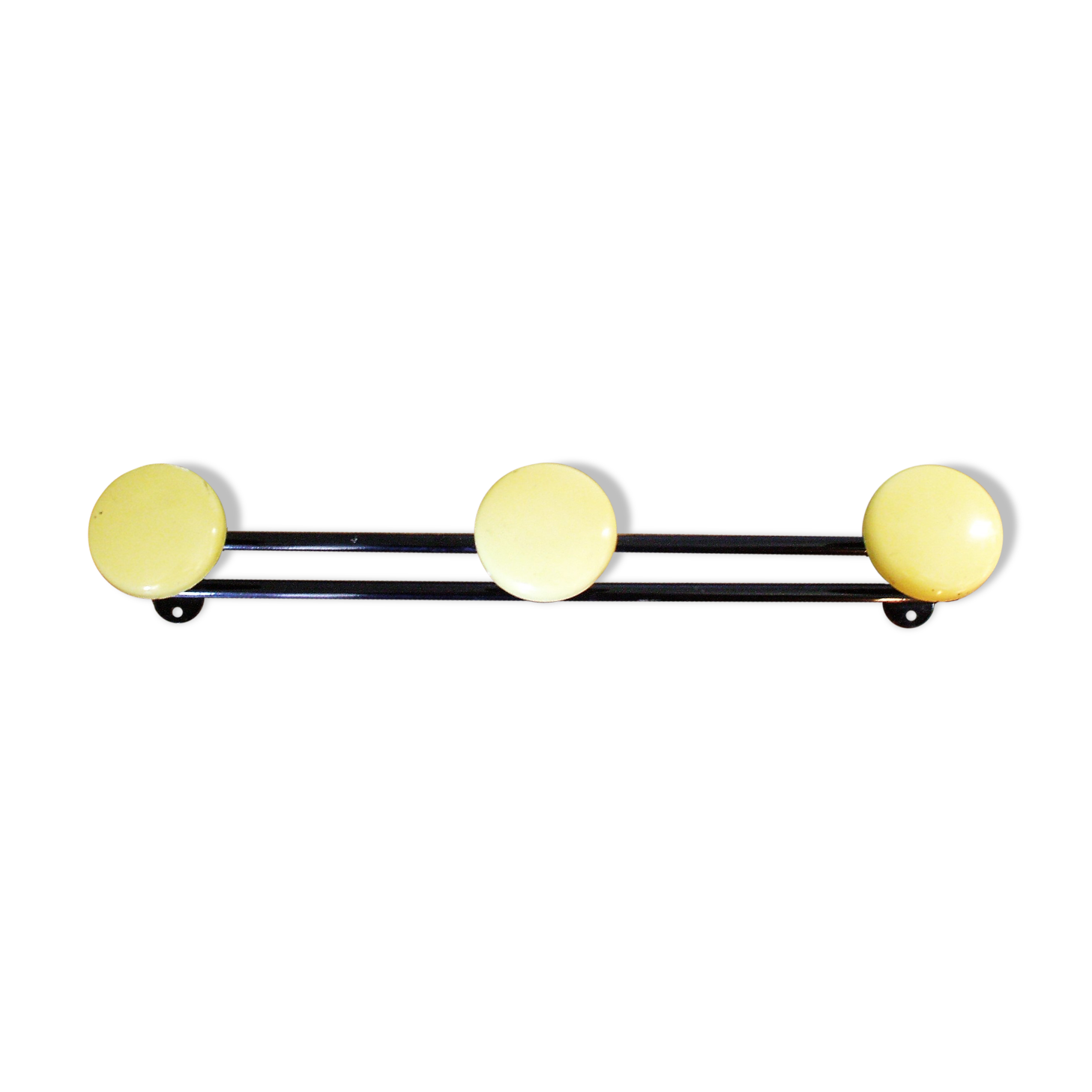 Coat 60 years yellow metal door