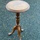 Solid wood tripod side table