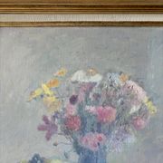 Bouquet d’automne, huile sur toile signée