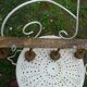 Wall-mounted coat rack, bamboo imitation wood, 4 hooks.