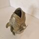 Vase poisson en laiton