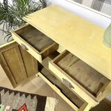 Yellow patinated parisian buffet