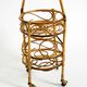 Italian Mid Century bar and serving trolley made of bamboo with wheels