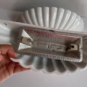 Shell-shaped ceramic wall light Italian