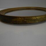 Oval mirror gilded wood