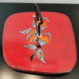 Poet Laval earthenware platter by Didier