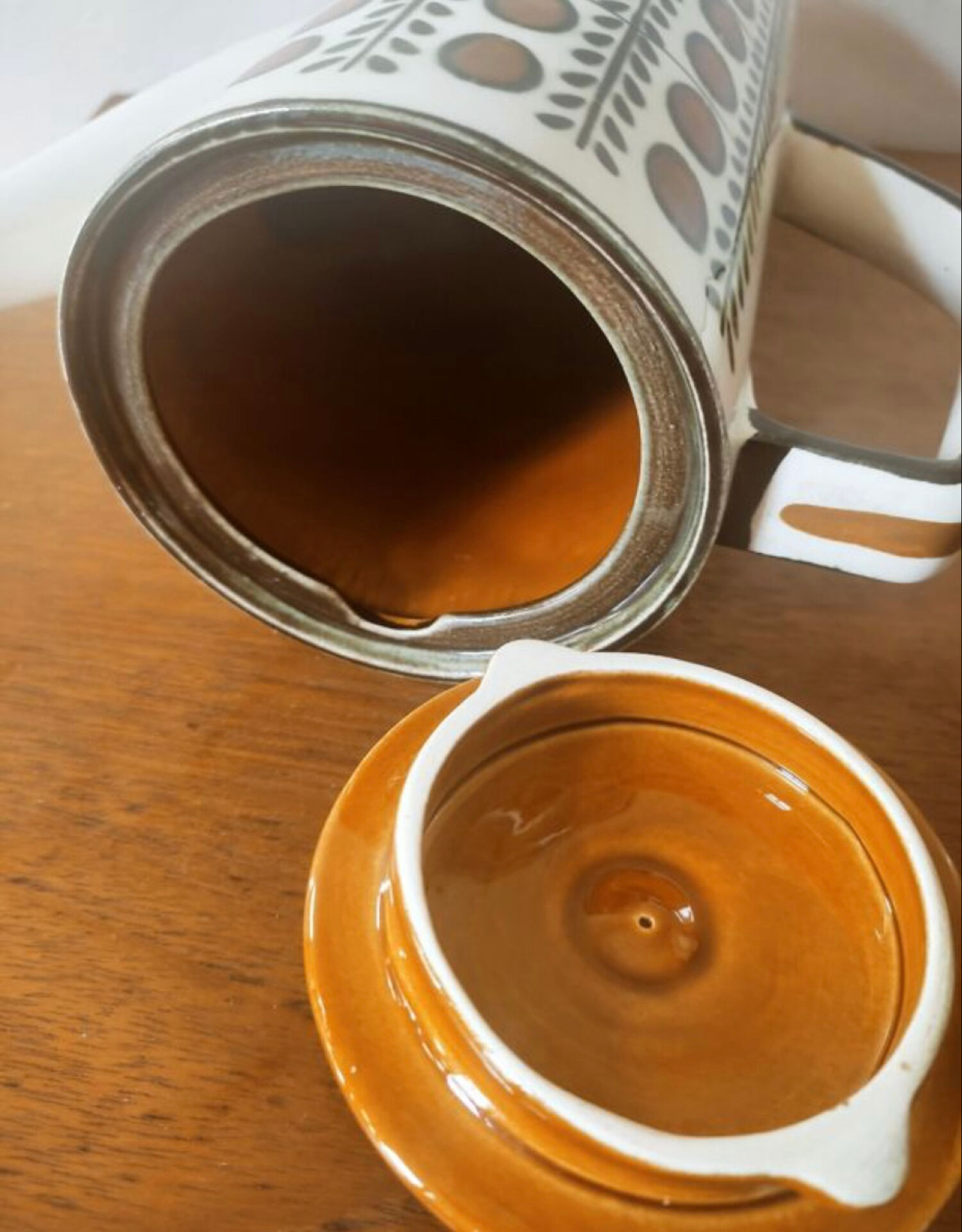Cafetière / théière vintage Boch La Louvière