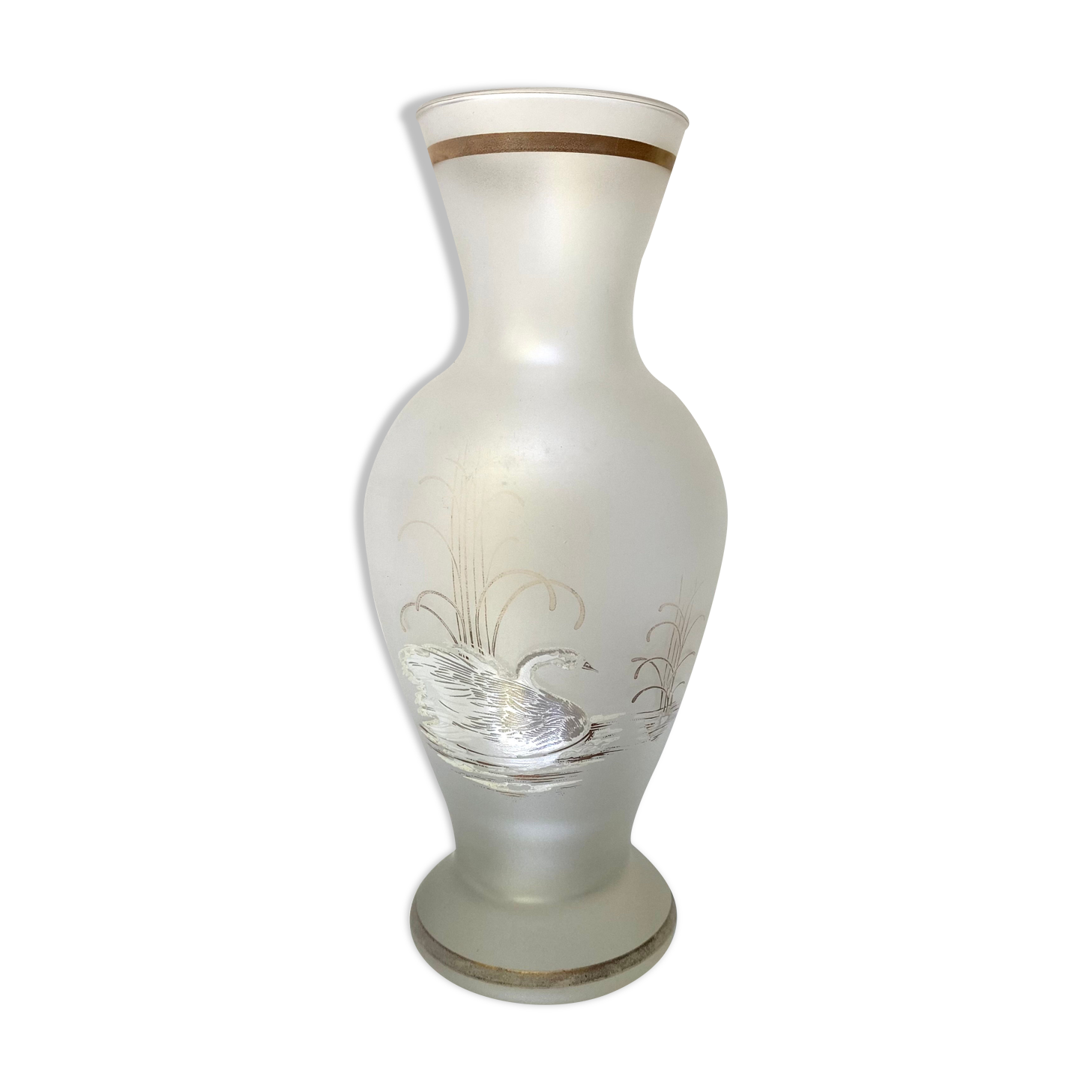 Antique hand-painted vase