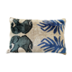 Coussin Ikat en velours éléphants persans