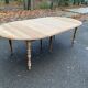 19th century Louis Philippe extendable round dining table, restored in wood, 230
