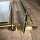 Miroir en laiton biseauté