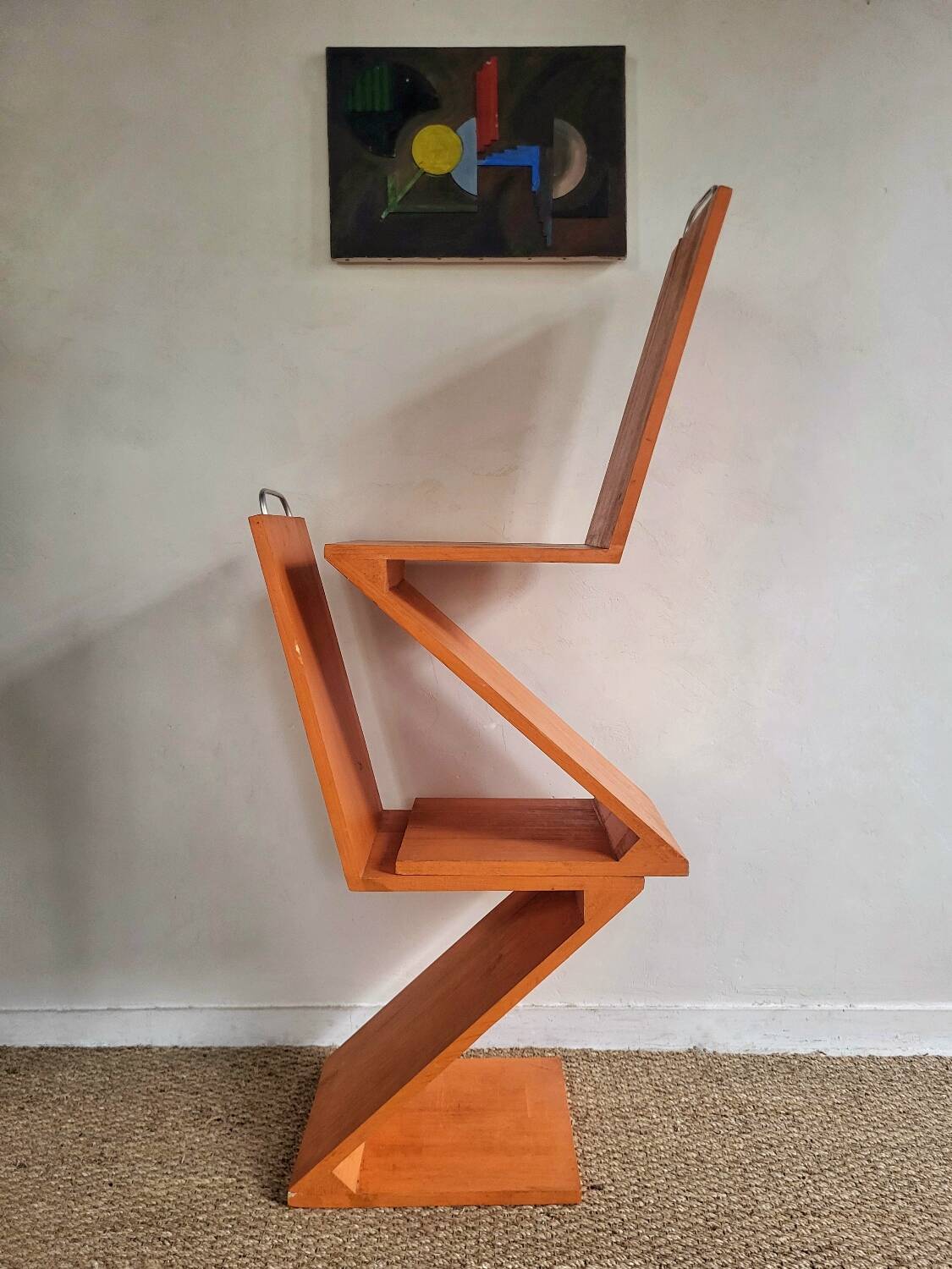 Wooden Zig Zag Chair