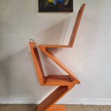 Wooden Zig Zag Chair