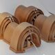 Four wall sconces in pine veneer model 4408 by Translandia - Denmark 1970s.