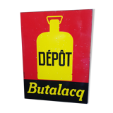 Butalacq enamelled plate