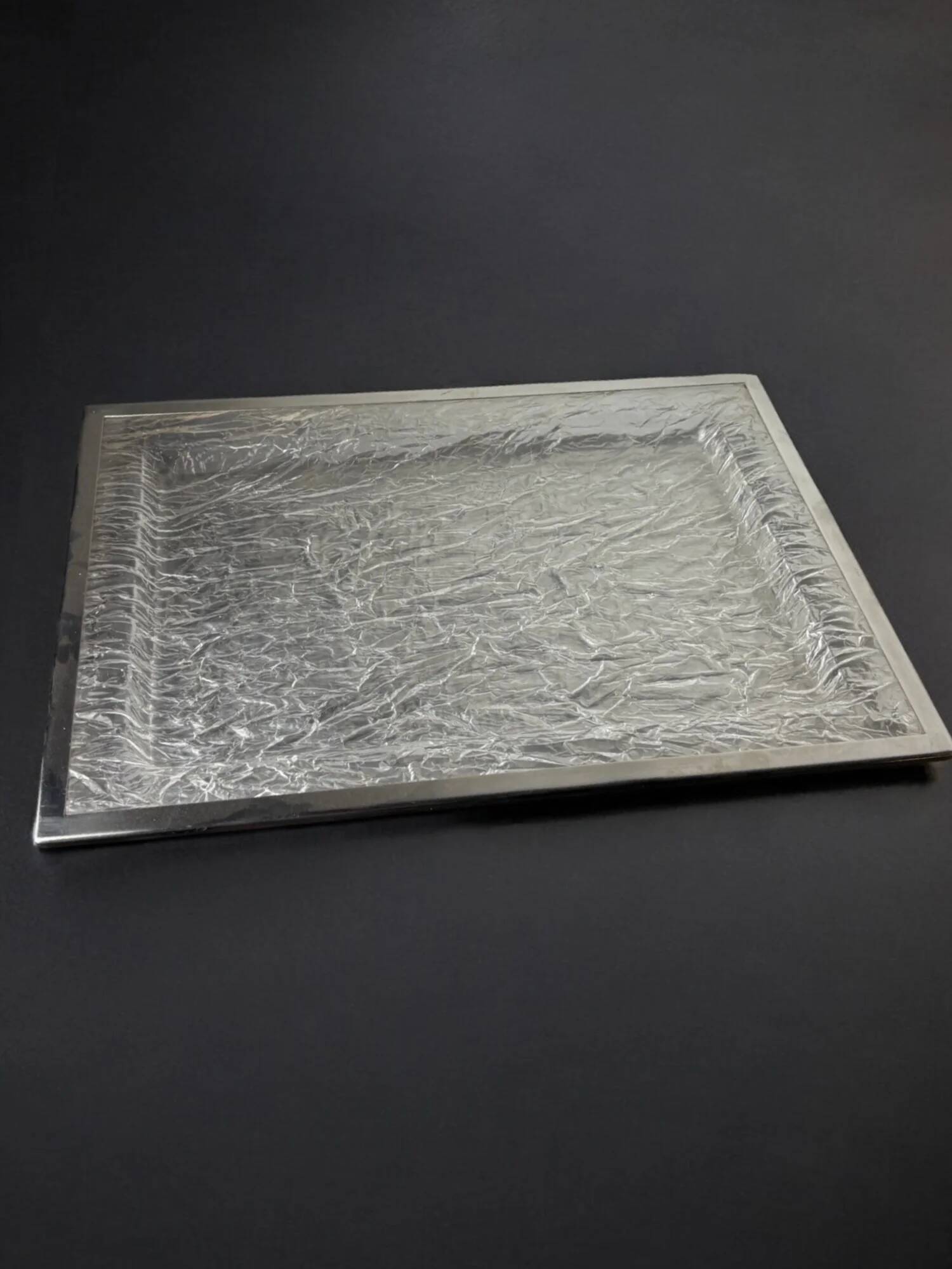Dior style ice effect lucite tray, Italy, 1970s