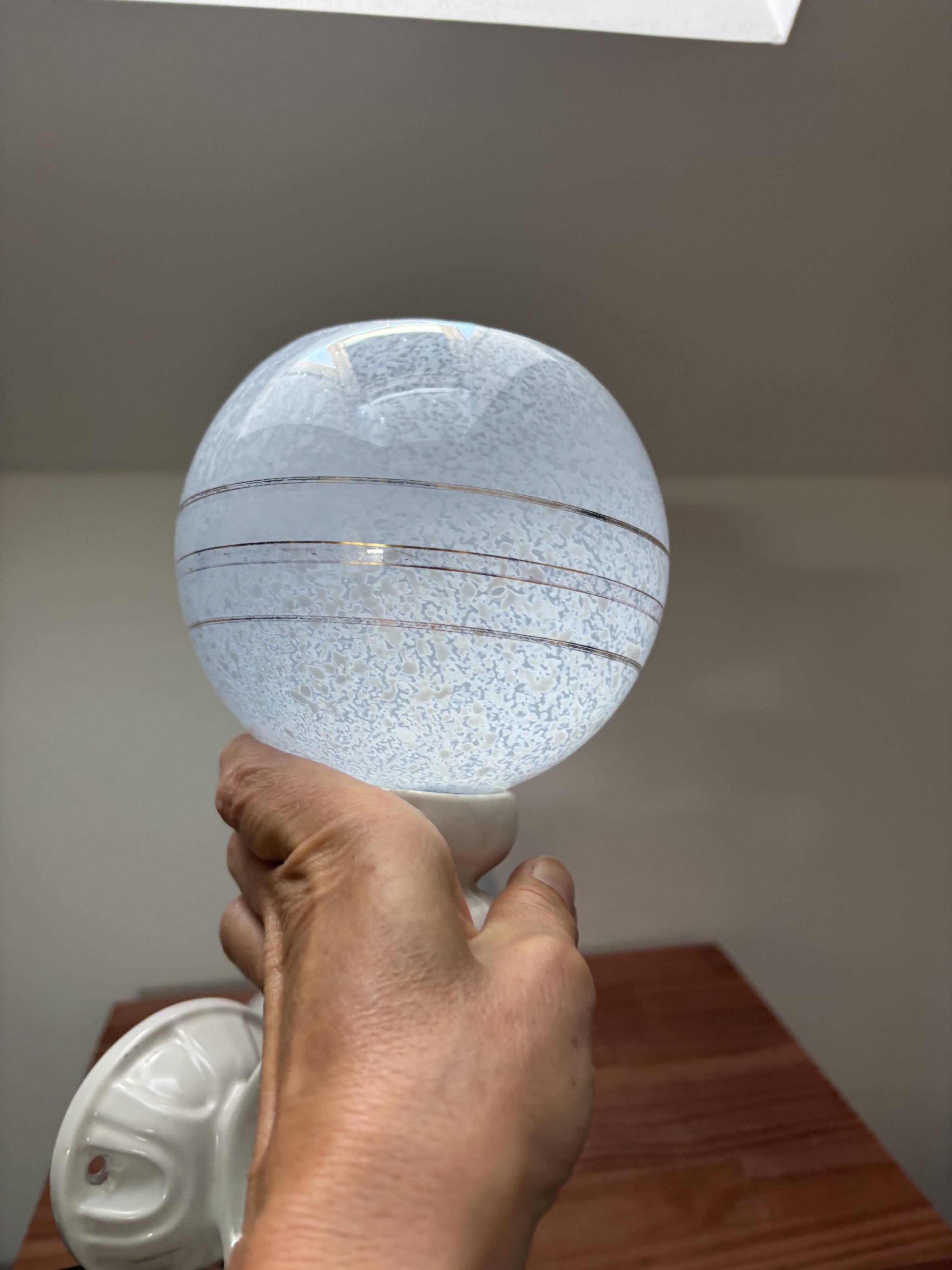 Pair of vintage pastel wall sconces