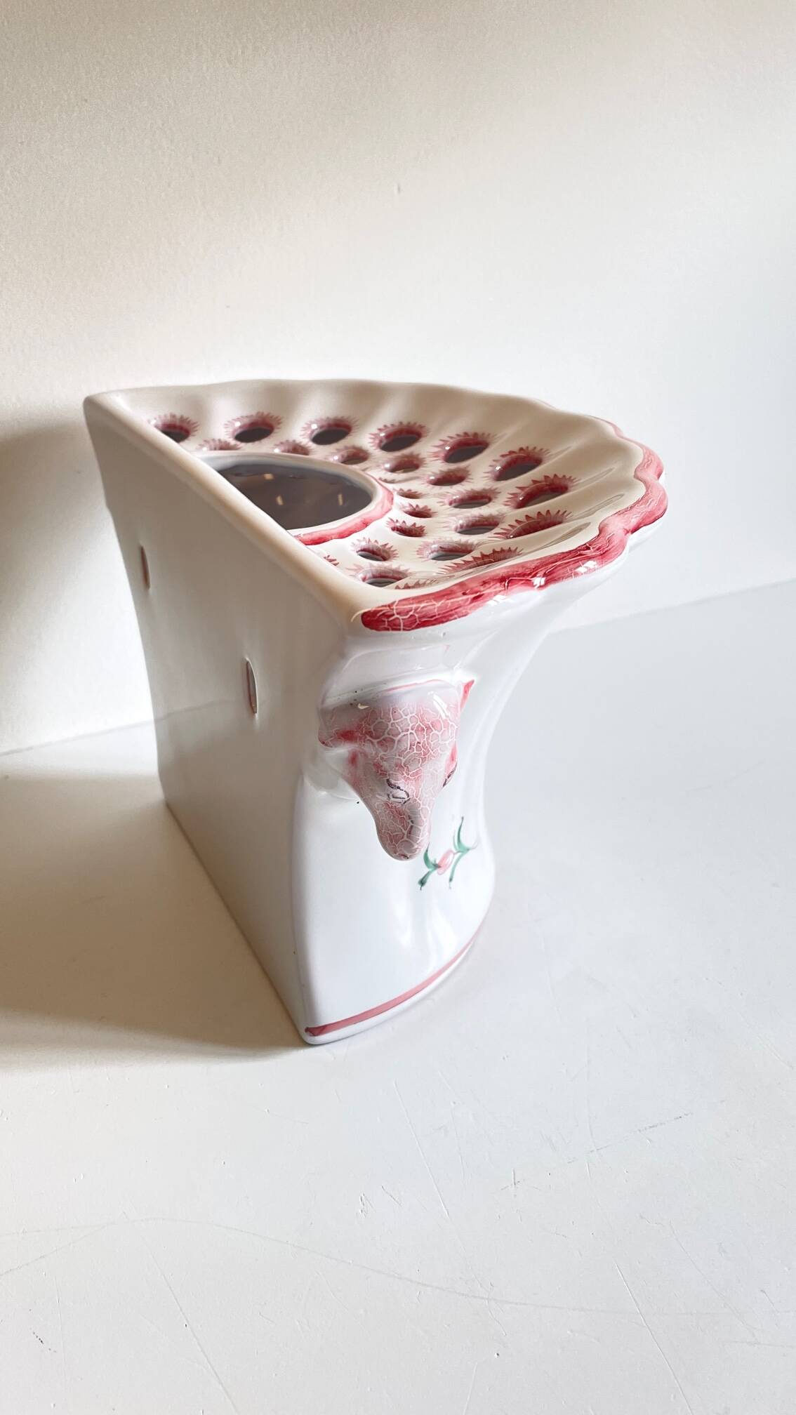 Wall-mounted flower stand, Segries Workshops, Moustiers, France